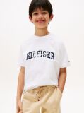 White Mixed Logo Raglan Sleeve T-Shirt  Boys