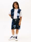 Blue All-Over Logo Print Sweat Shorts  Boys