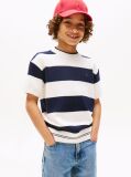 Multi Rugby Stripe Short Sleeve Jumper  Boys