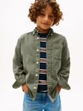 Green Regular Fit Corduroy Shirt  Boys