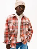Multi Regular Fit Check Twill Overshirt  Boys