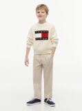 Beige Heritage Flag Chunky Knit Jumper  Boys