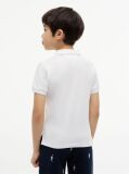 White Regular Fit Logo Polo Shirt  Boys