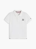White Regular Fit Logo Polo Shirt  Boys