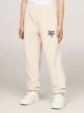 Beige Velour Cuffed Joggers  Girls