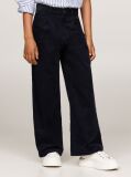 Blue Corduroy Wide Leg Chinos  Girls