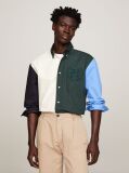 Multi Colour-Blocked Archive Crest Logo Regular Shirt  Men
