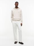 Beige Flag Embroidery Terry Hoody  Men