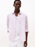 Multi Regular Fit Stripe Linen Shirt  Men