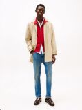Blue Whiskered Straight Leg Jeans  Men