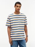 Multi Mixed Stripe Relaxed Jersey T-Shirt  Men