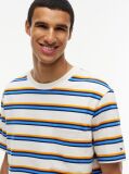 Multi Mixed Stripe Relaxed Jersey T-Shirt  Men