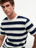 Multi Mixed Stripe Relaxed Jersey T-Shirt  Men
