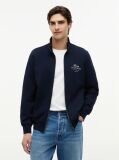 Blue Logo Mock Neck Zip-Thru Sweatshirt  Men