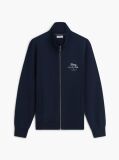 Blue Logo Mock Neck Zip-Thru Sweatshirt  Men