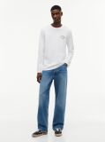White Logo Long Sleeve T-Shirt  Men