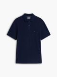 Blue Classic Fit Jacquard Polo Shirt  Men