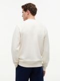 Beige Flag Terry Crew Neck Sweatshirt  Men