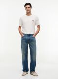 Beige Wavy Flag T-Shirt  Men