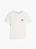 Beige Wavy Flag T-Shirt  Men