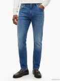 Blue Bleecker Whiskered Faded Slim Jeans  Men