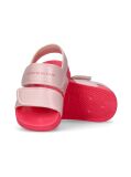 Pink Hook And Loop Sandals  Girls