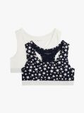 Multi 2-Pack Signature Print Unpadded Racerback Bralettes  Girls