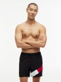 Black Flag Mid Length Drawstring Swim Shorts  Men
