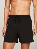 Black Essential Drawstring Mid Length Swim Shorts  Men