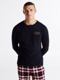 Blue TH Original Long Sleeve Lounge Logo T-Shirt  Men