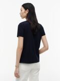 Blue ORGANIC COTTON T-SHIRT AND LOGO  Women