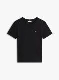 Black Flag Embroidery Ribbed Slim T-Shirt  Women