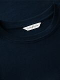 Blue Flag Embroidery Ribbed Slim T-Shirt  Women