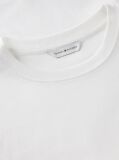 White Flag Embroidery Ribbed Slim T-Shirt  Women