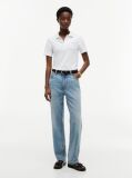 White 1985 Slim Pique Polo  Women