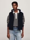 Blue Reversible Teddy Down Vest  Women