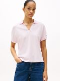 Pink Relaxed Polo Shirt  Women