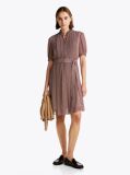 Multi Print Pleated Fit And Flare Dress  Women