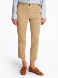 Beige Slim Fit Chinos  Women