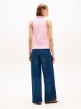 Pink 1985 Slim Fit Pique Sleeveless Polo Shirt  Women