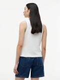 White 1985 Slim Fit Pique Sleeveless Polo Shirt  Women
