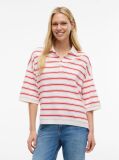 Multi Oversized Fit Stripe Polo Shirt  Women