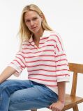 Multi Oversized Fit Stripe Polo Shirt  Women