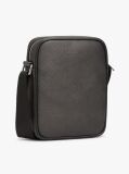 Black Hilfiger Flag Mixed Texture Dome Backpack  Men