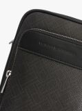 Black Hilfiger Flag Mixed Texture Dome Backpack  Men
