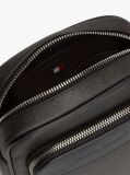 Black Hilfiger Flag Mixed Texture Dome Backpack  Men