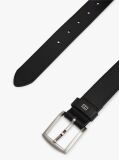Black Denton Leather Belt  Men