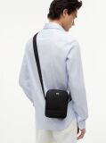Black Crossbody Reporter Bag  Men