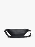Black Pebble Grain Bum Bag  Men