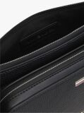 Black Pebble Grain Bum Bag  Men